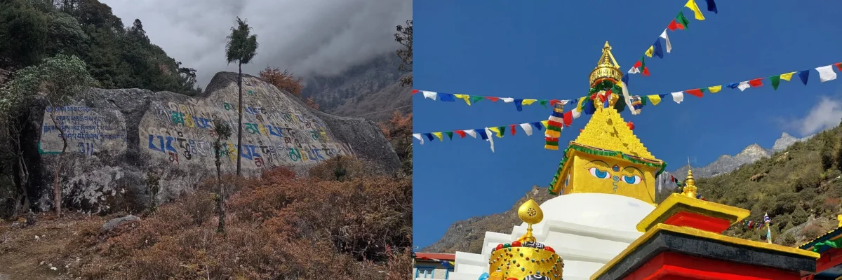 The Meaning Behind Mani Stone and Chortens on Nepal Trek