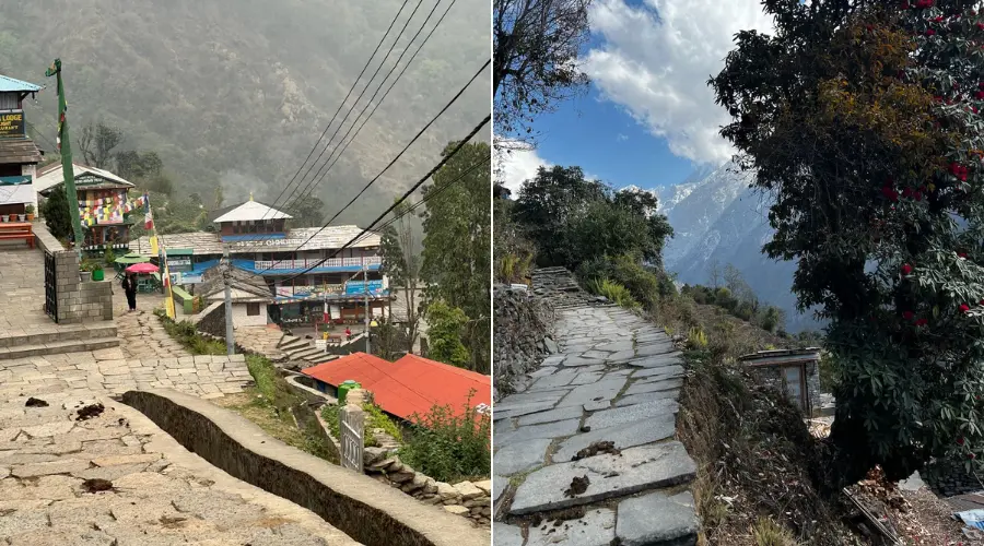 Staircase route on the trek
