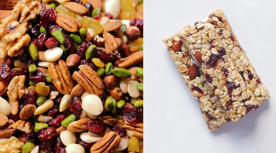 Trail Mix and Protein Bar, Best Snacks for Hiking