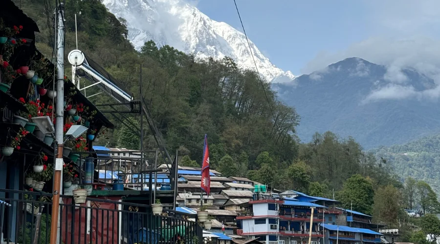 Beautiful view of Sikles, Kaski, Nepal Villages