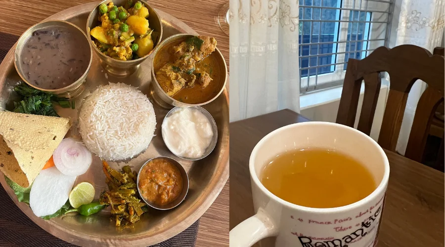 Staple Meal and Warm Tea